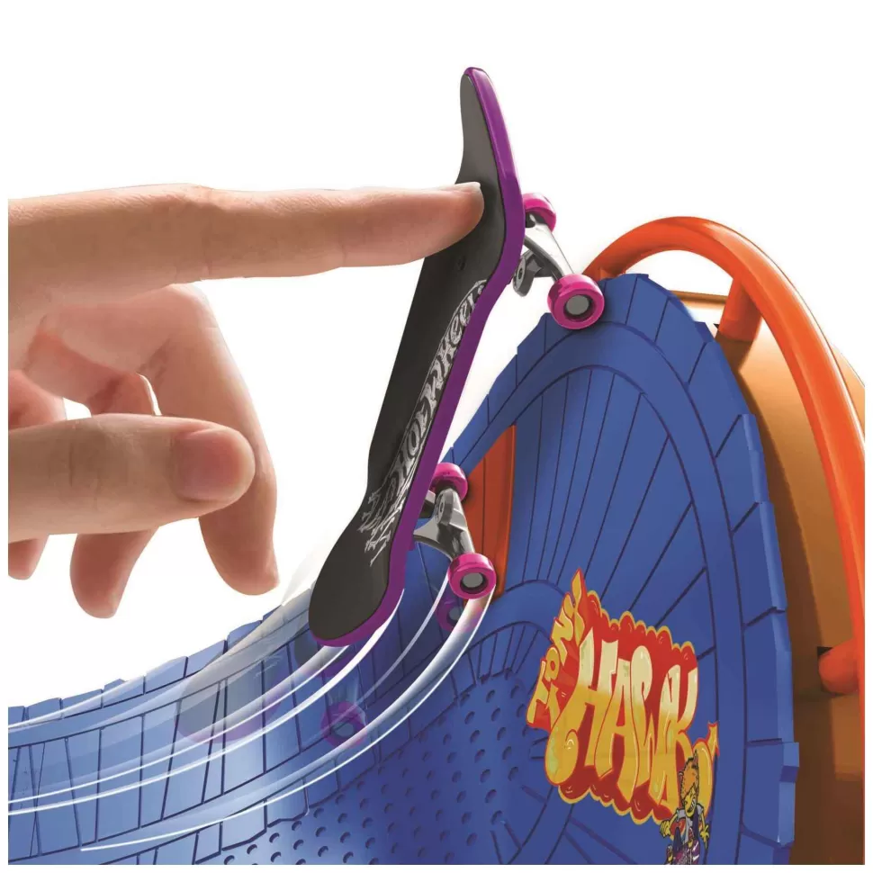 Hot Wheels Parque De Skate De Atracciones Set De Juego Con Monopatin De Juguete Y Zapatillas Para De* Vehículos Y Radio Control