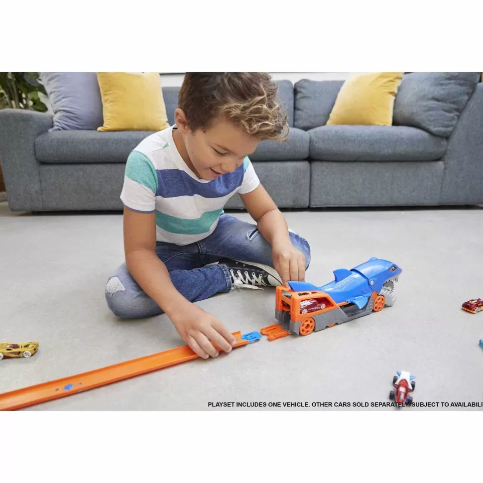 Hot Wheels Remolque De Tiburon De Coches De Juguete 4 Anos* Vehículos Y Radio Control