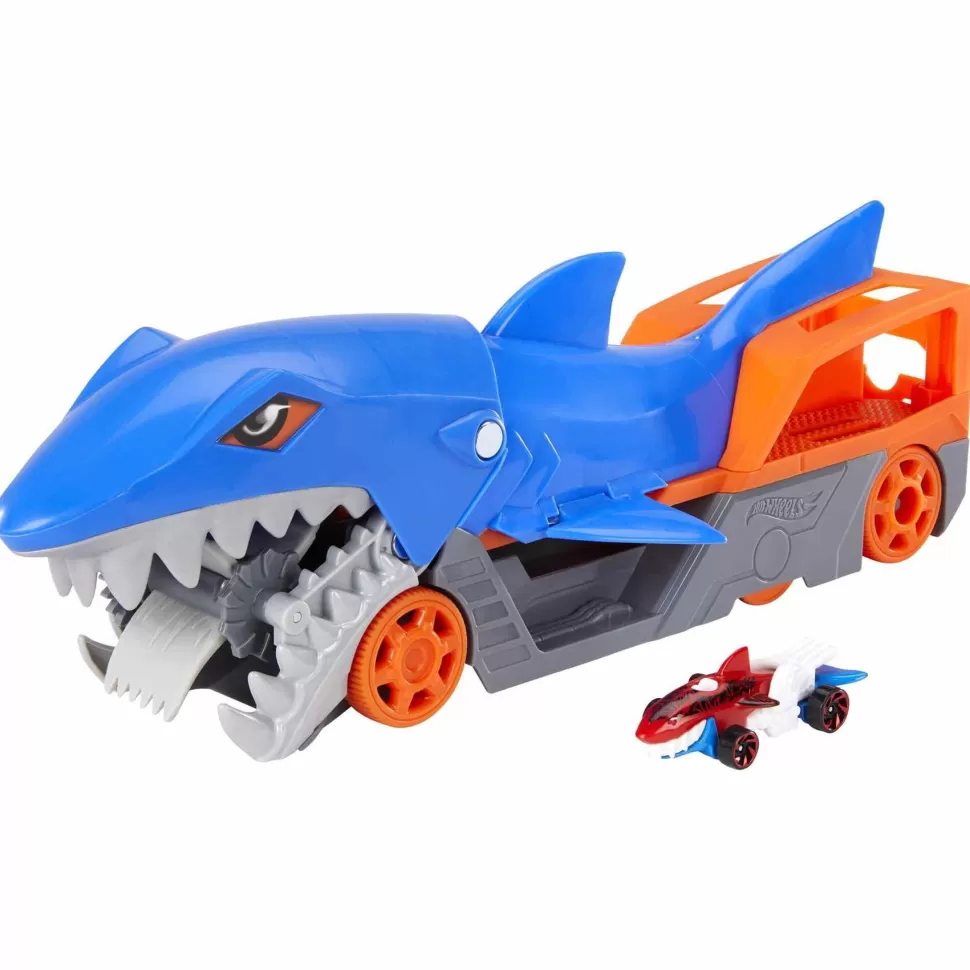 Hot Wheels Remolque De Tiburon De Coches De Juguete 4 Anos* Vehículos Y Radio Control