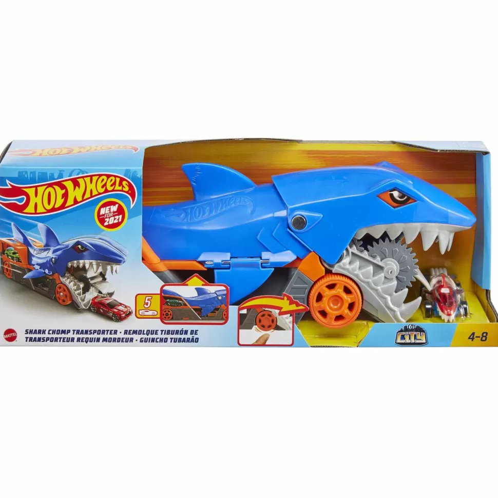 Hot Wheels Remolque De Tiburon De Coches De Juguete 4 Anos* Vehículos Y Radio Control