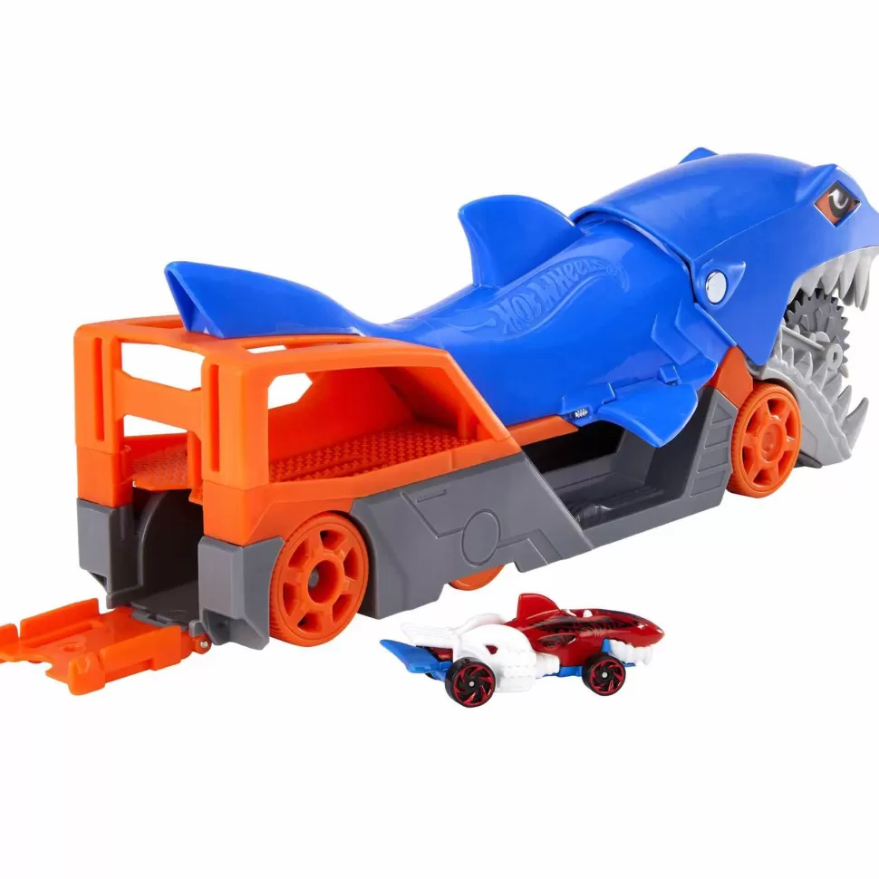 Hot Wheels Remolque De Tiburon De Coches De Juguete 4 Anos* Vehículos Y Radio Control