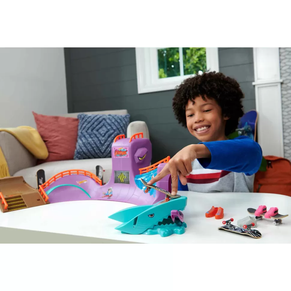 Hot Wheels Vehículos Y Radio Control^ Skate Octopark Conjunto De Juego Incluye Una Tabla Fingerboard Exclusiva Y Un Par De Zap