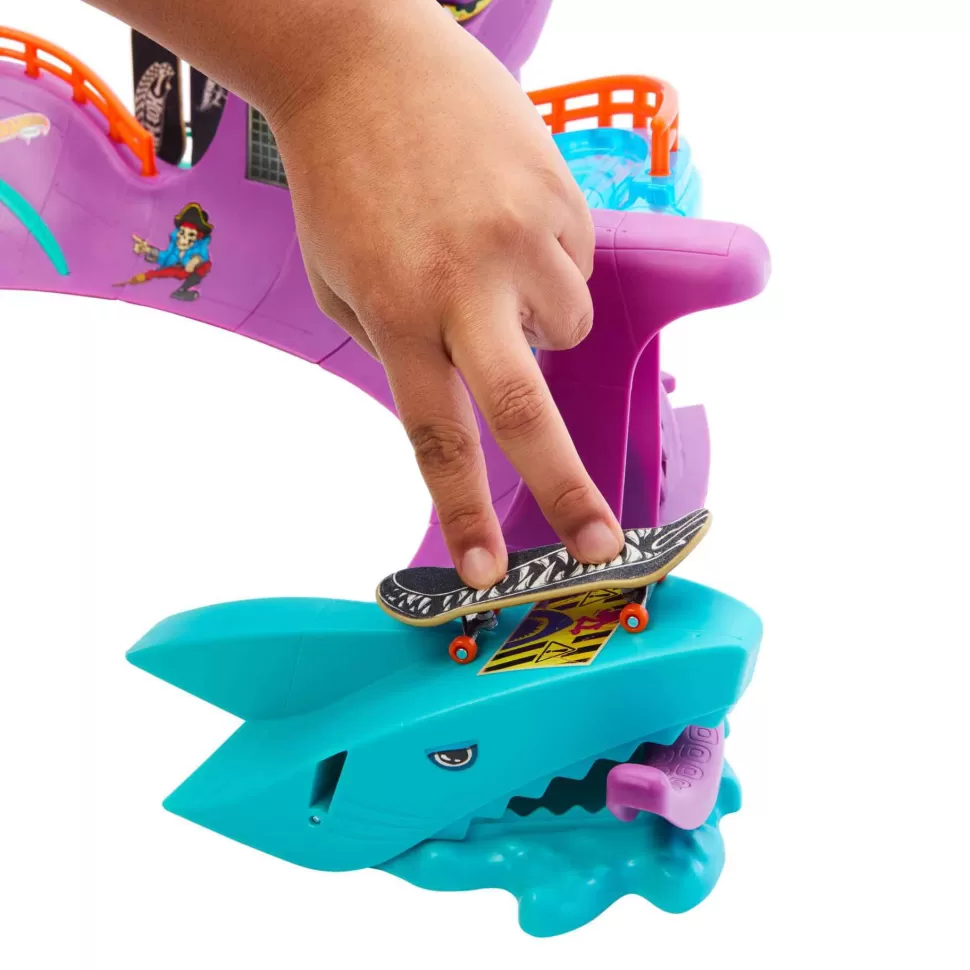 Hot Wheels Vehículos Y Radio Control^ Skate Octopark Conjunto De Juego Incluye Una Tabla Fingerboard Exclusiva Y Un Par De Zap