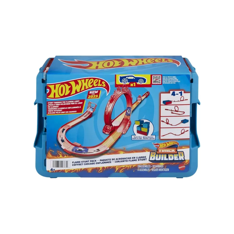 Hot Wheels Track Builder Acrobacias Fuego Pista Coches Juguete 6 Anos* Vehículos Y Radio Control