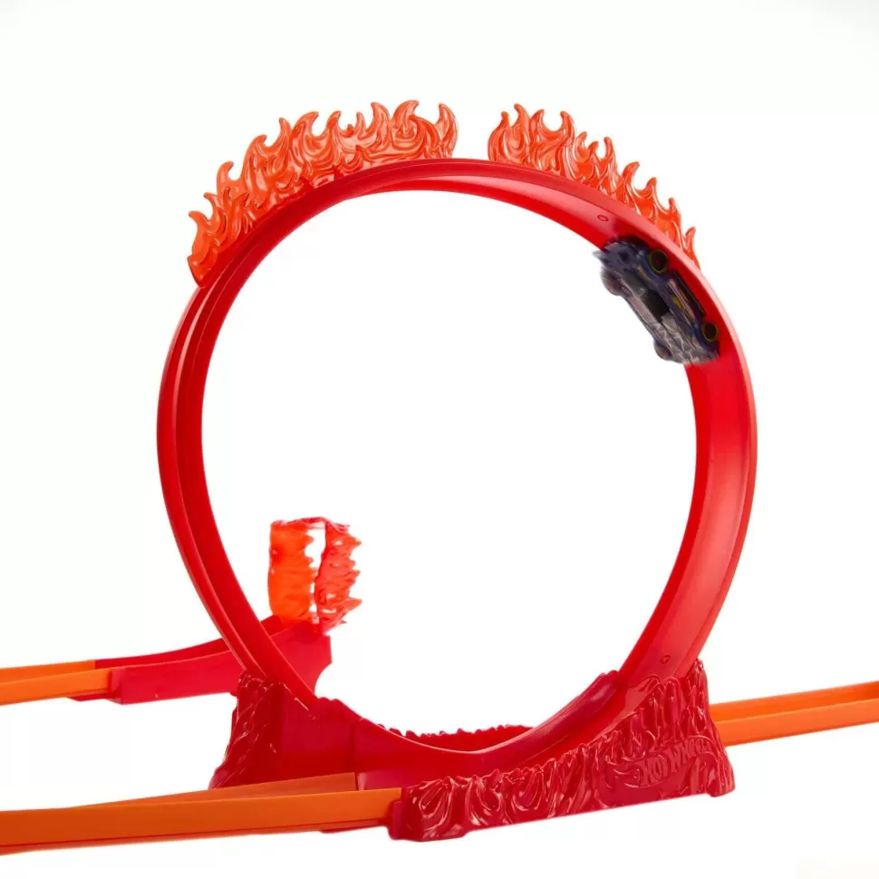 Hot Wheels Track Builder Acrobacias Fuego Pista Coches Juguete 6 Anos* Vehículos Y Radio Control