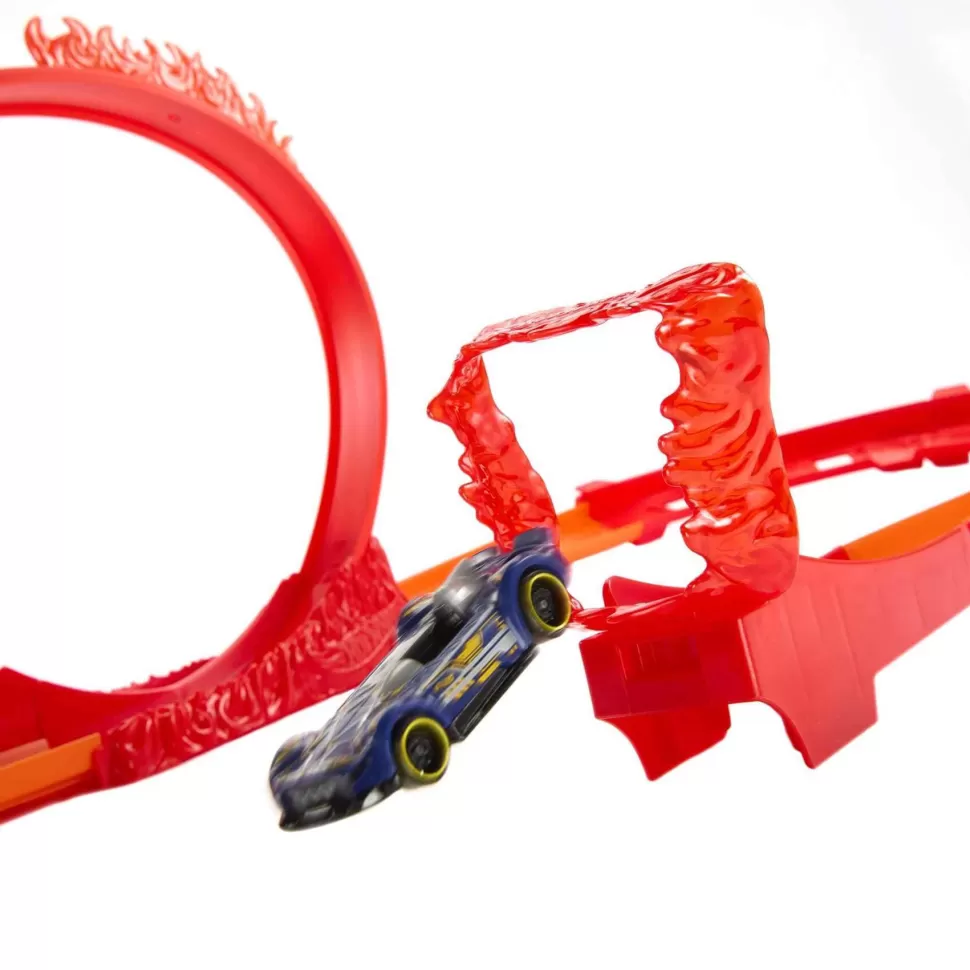 Hot Wheels Track Builder Acrobacias Fuego Pista Coches Juguete 6 Anos* Vehículos Y Radio Control