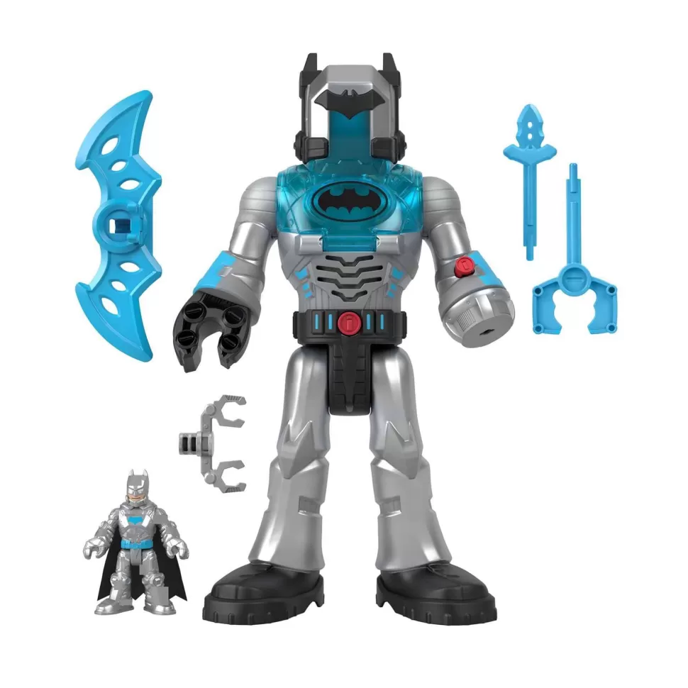 Imaginext Dc Super Friends Batman Azul Robot Luces Y Sonidos 3 Anos* Figuras Y Minimundos