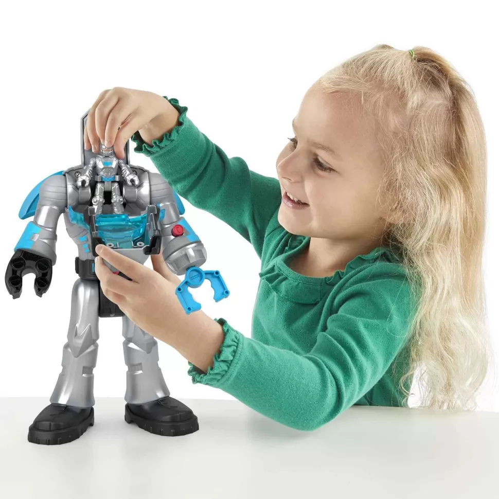 Imaginext Dc Super Friends Batman Azul Robot Luces Y Sonidos 3 Anos* Figuras Y Minimundos