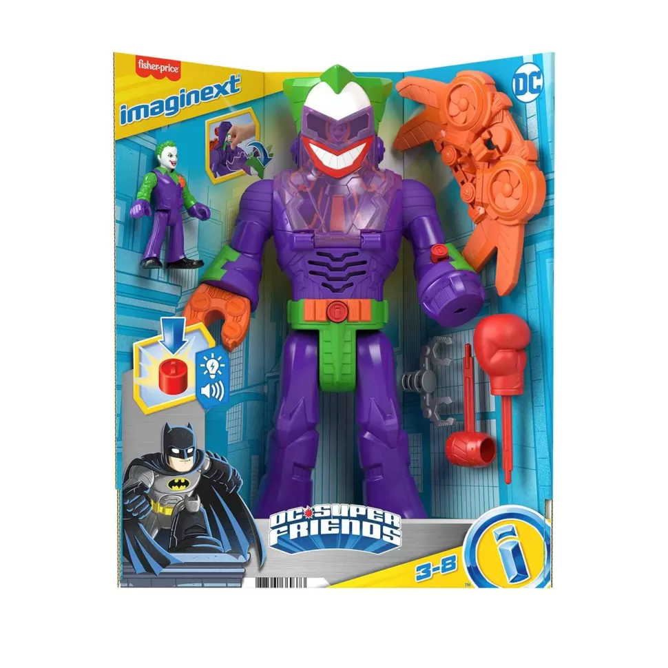 Imaginext Dc Super Friends Joker&Laffbot Robot Luces Y Sonidos 3 Anos* Figuras Y Minimundos