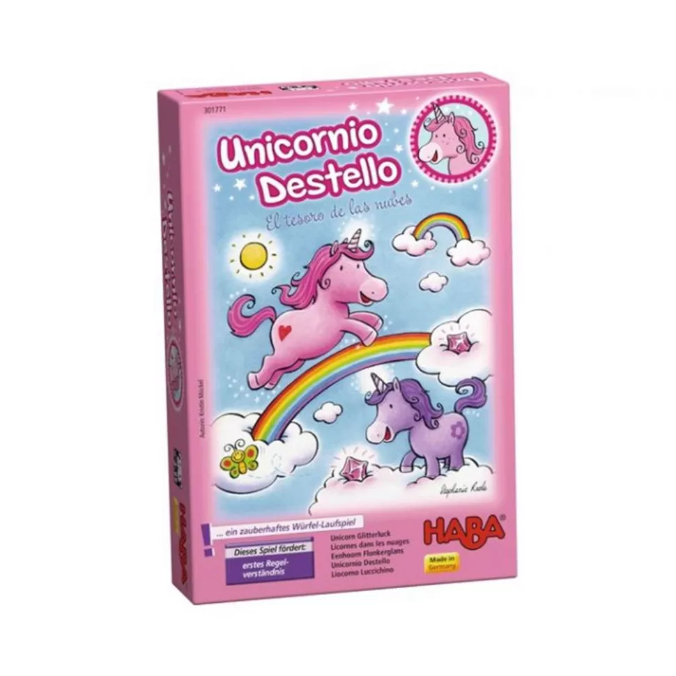 Haba Puzzles Y Educativos^Juego El Unicornio Destellado: El Tesoro De Las Nubes