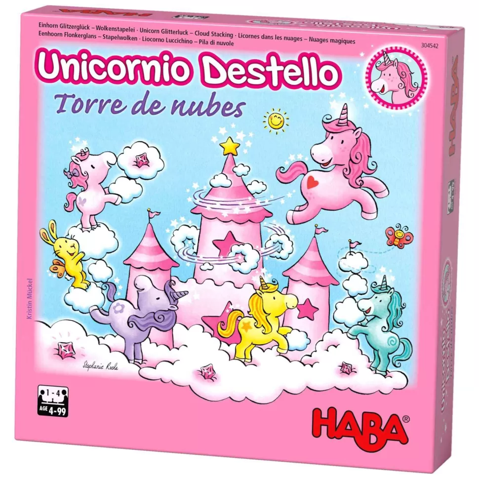 Haba Juego Unicornio Destello Torre De Nubes* Juegos De Mesa