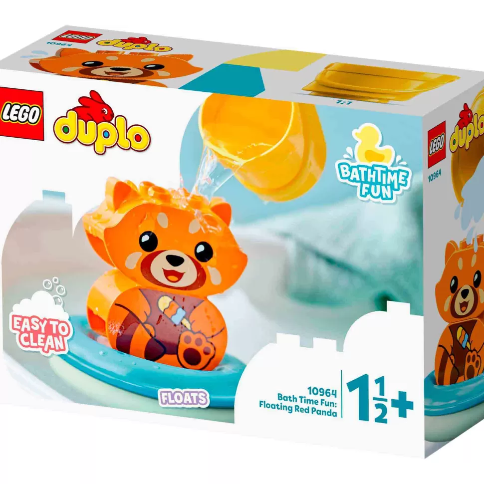 * Juegos De Construcción^Juguete Para Construir Mi Primer Duplo 10964 Diversion En El Bano: Panda Rojo Flotante (5 Pieza