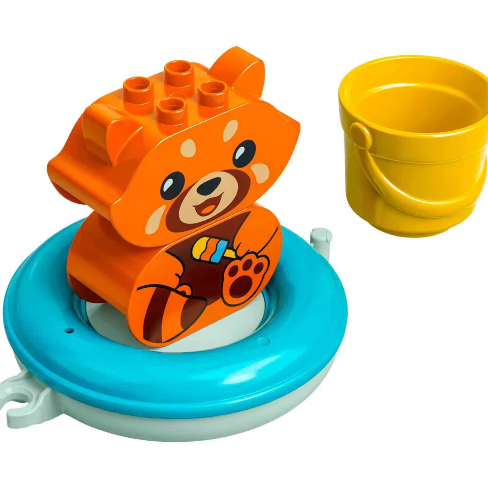 * Juegos De Construcción^Juguete Para Construir Mi Primer Duplo 10964 Diversion En El Bano: Panda Rojo Flotante (5 Pieza