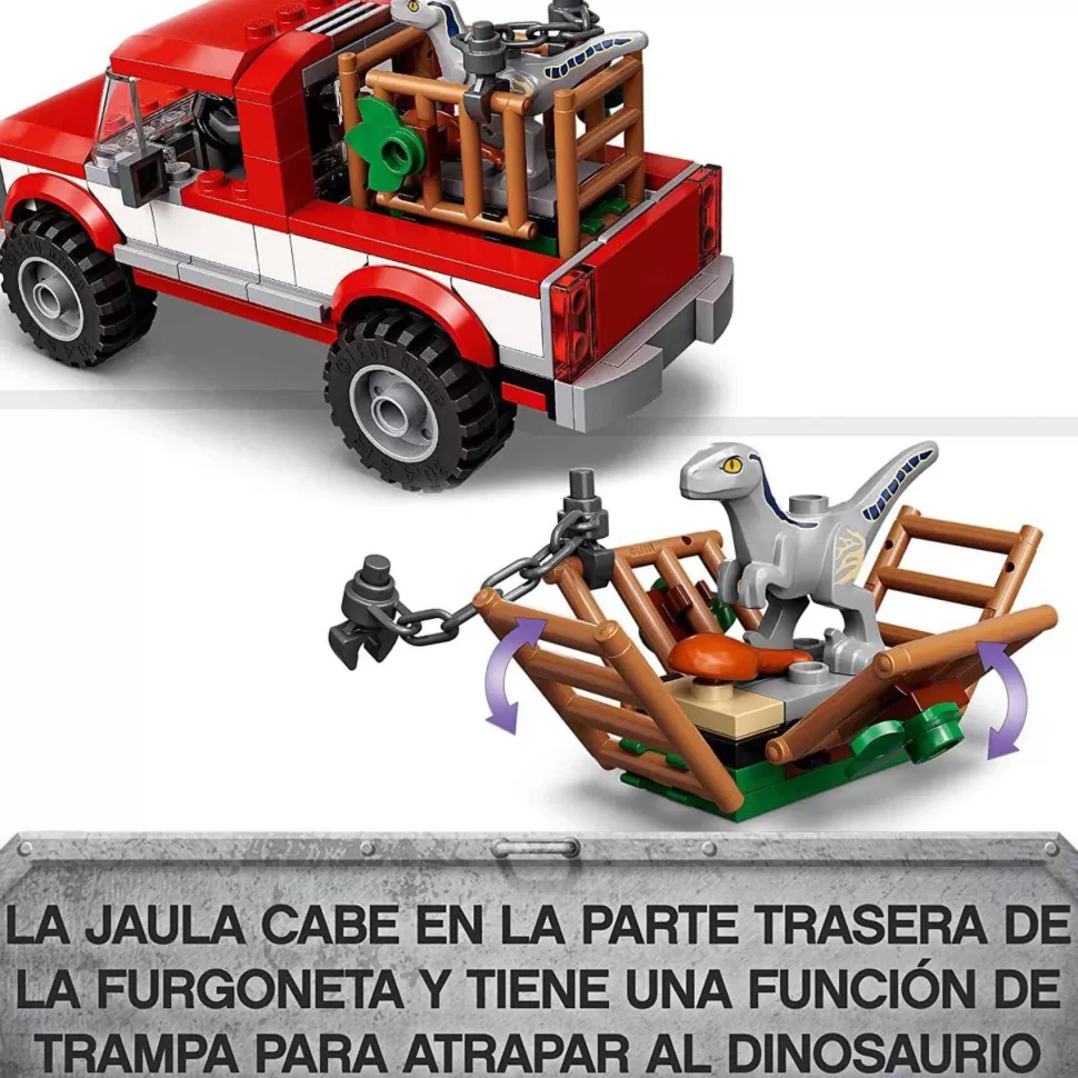 * Juegos De Construcción^ Jurassic World Captura De Los Velocirraptores Blue Y Beta 76946