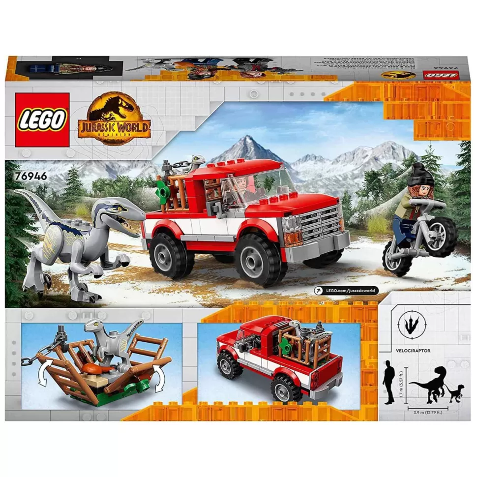 * Juegos De Construcción^ Jurassic World Captura De Los Velocirraptores Blue Y Beta 76946