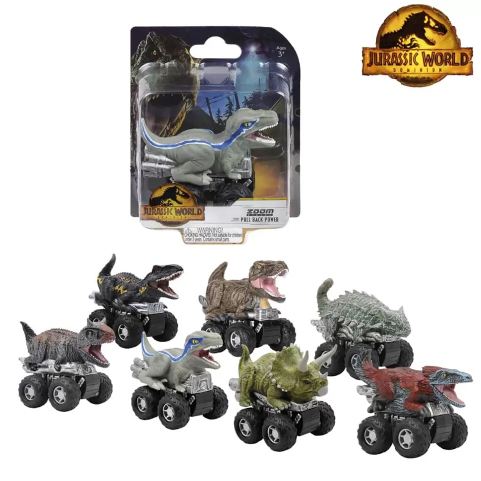Jurassic World Coche Dinos Coleccionables Zoom Riders Dominion Diferentes Modelos* Figuras Y Minimundos