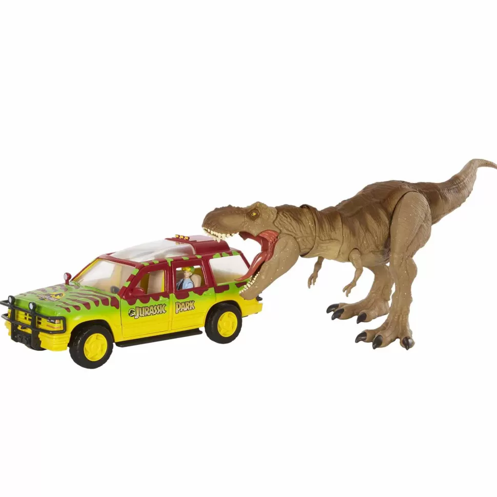 Jurassic World Figuras Y Minimundos^ Dinosaurio T-Rex Atado Coleccion Legacy Figura Para Ninos Mattel Gwn38