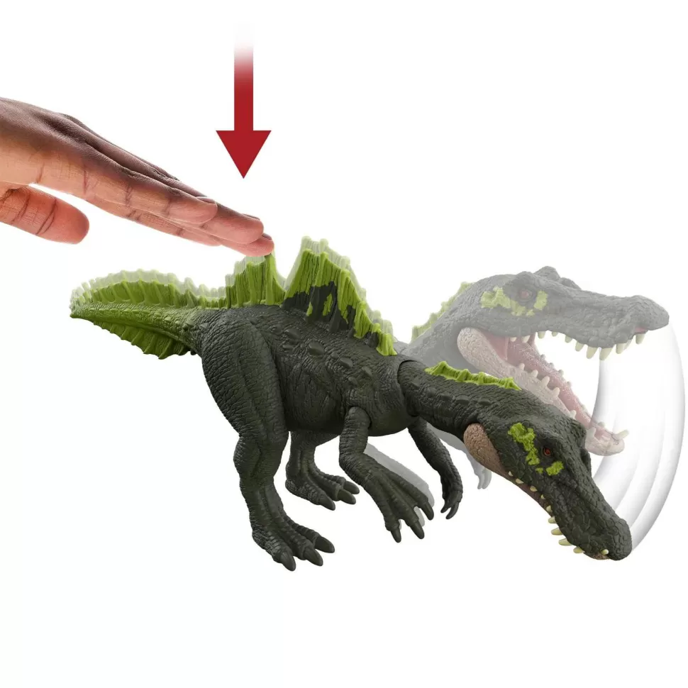Jurassic World Figuras Y Minimundos^ Dominion Dinosaurio Ruge Y Golpea Ichthyovenator