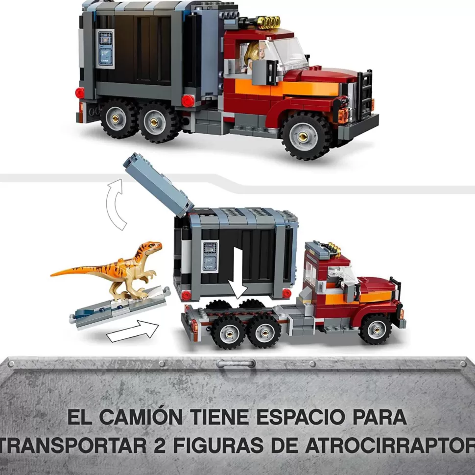 * Jurassic World Fuga De Los Dinosaurios Trex Y Atrocirraptor 76948* Juegos De Construcción