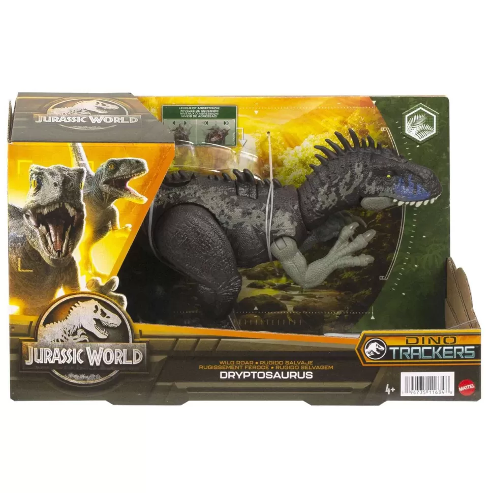 Jurassic World Figuras Y Minimundos^ Rugido Salvaje Dryptosaurus Dinosaurio Juguete 4 Anos