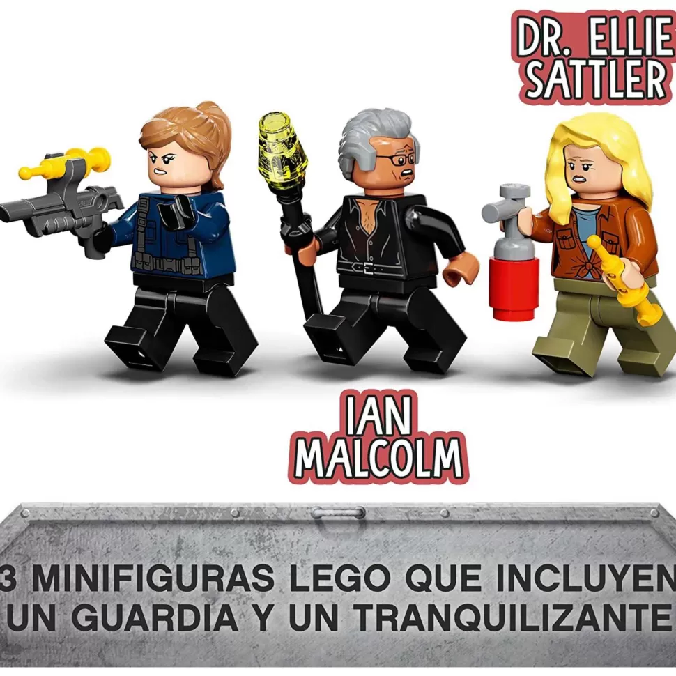 * Jurassic World Transporte Del Pyrorraptor Y El Dilofosaurio 76951* Juegos De Construcción