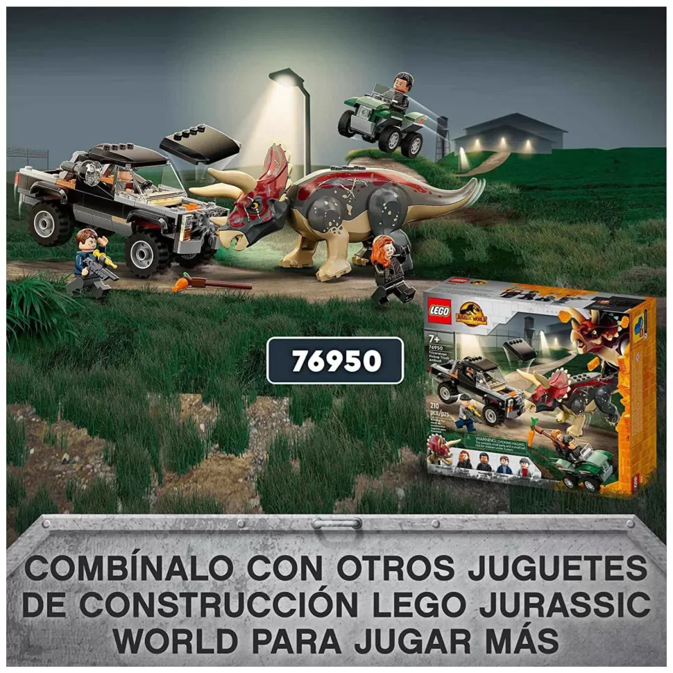 * Jurassic World Transporte Del Pyrorraptor Y El Dilofosaurio 76951* Juegos De Construcción
