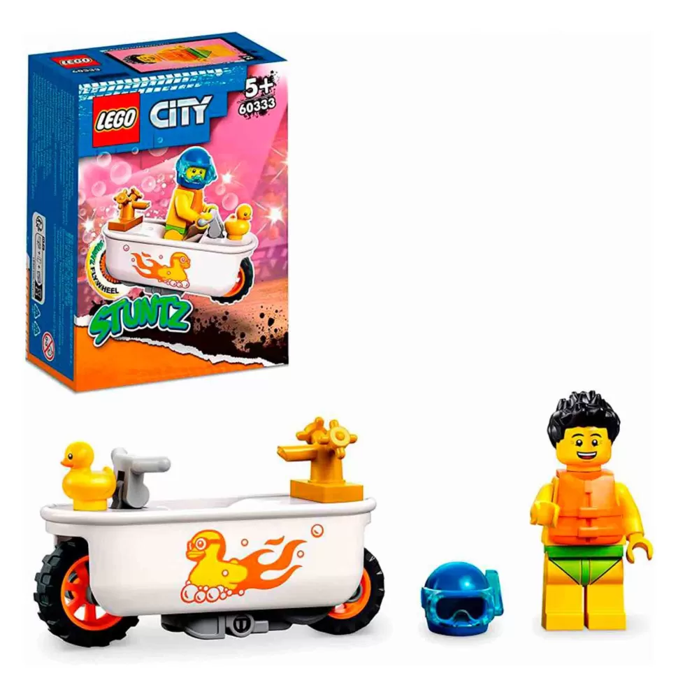 * Kit De Construcción City 60333 Moto Acrobatica: Banera (14 Piezas)* Juegos De Construcción