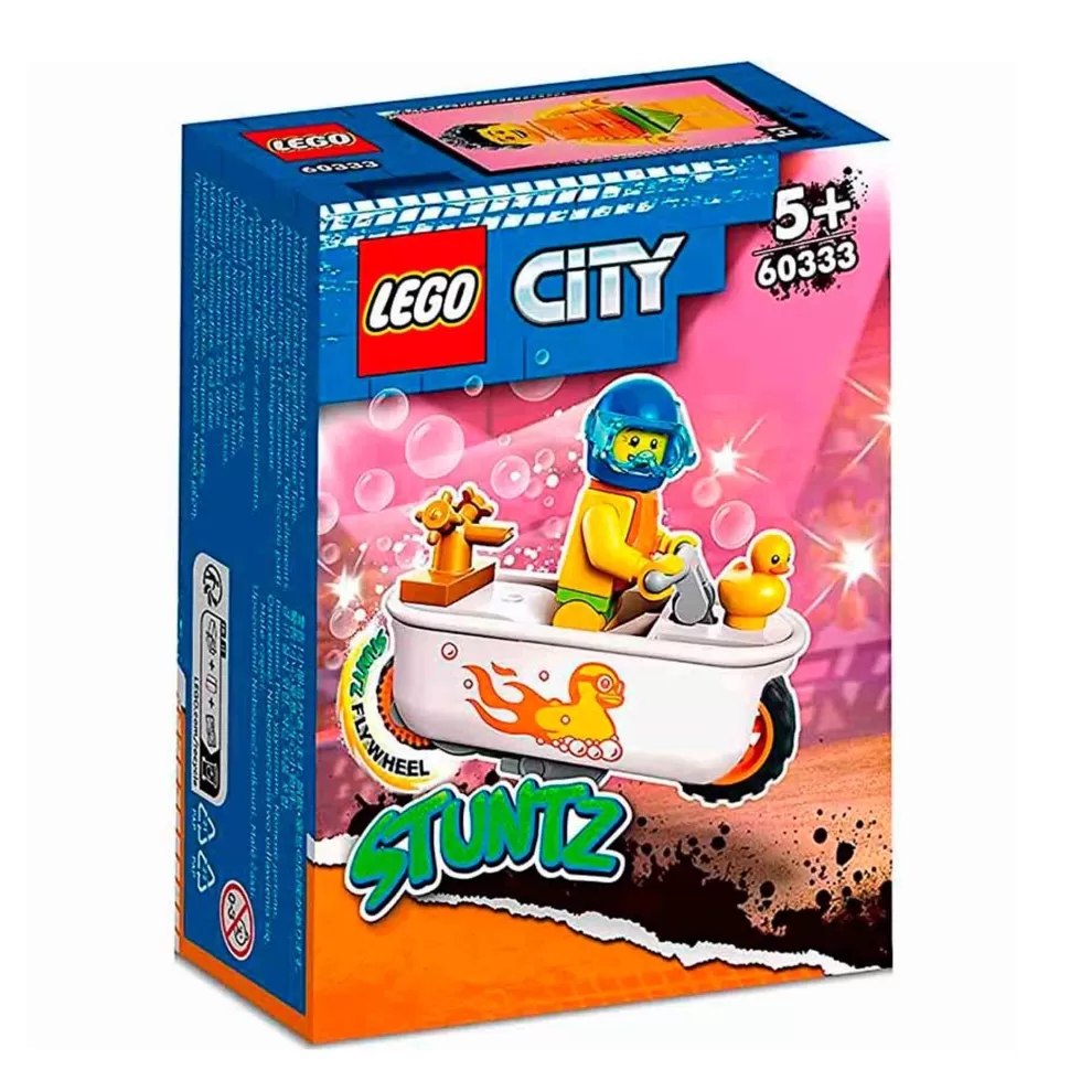 * Kit De Construcción City 60333 Moto Acrobatica: Banera (14 Piezas)* Juegos De Construcción