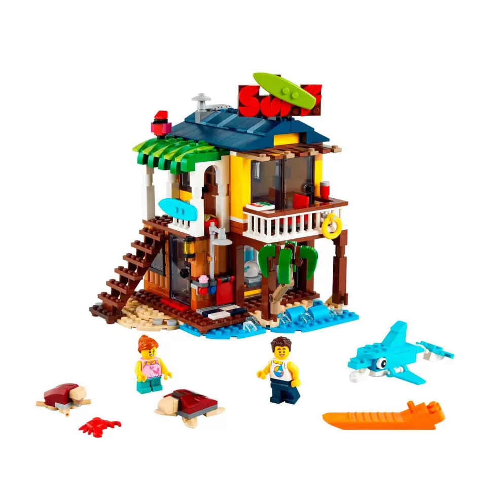 * Juegos De Construcción^Kit De Construcción Creator 3En1 31118 Casa Surfera En La Playa (564 Piezas)