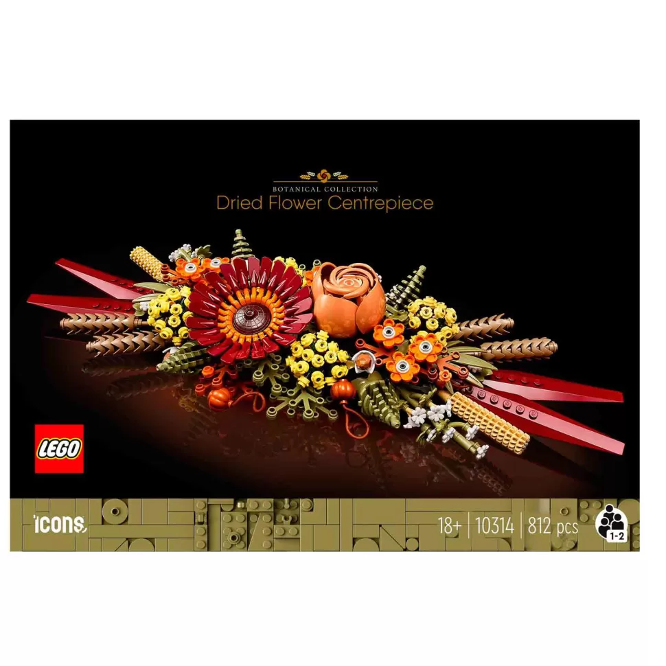 * Kit De Construcción Icons 10314 Centro De Flores Secas (812 Piezas)* Juegos De Construcción
