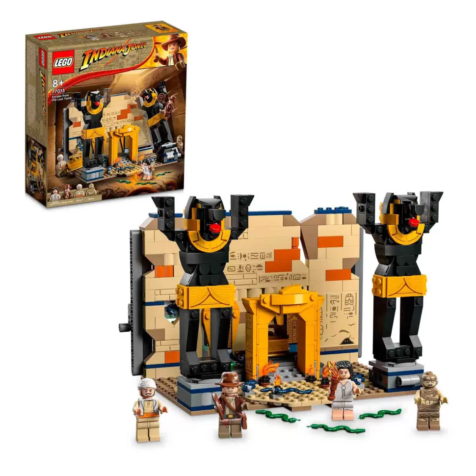 * Juegos De Construcción^Kit De Construcción Indiana Jones 77013 Huida De La Tumba Perdida (600 Piezas)