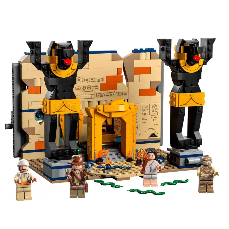 * Juegos De Construcción^Kit De Construcción Indiana Jones 77013 Huida De La Tumba Perdida (600 Piezas)