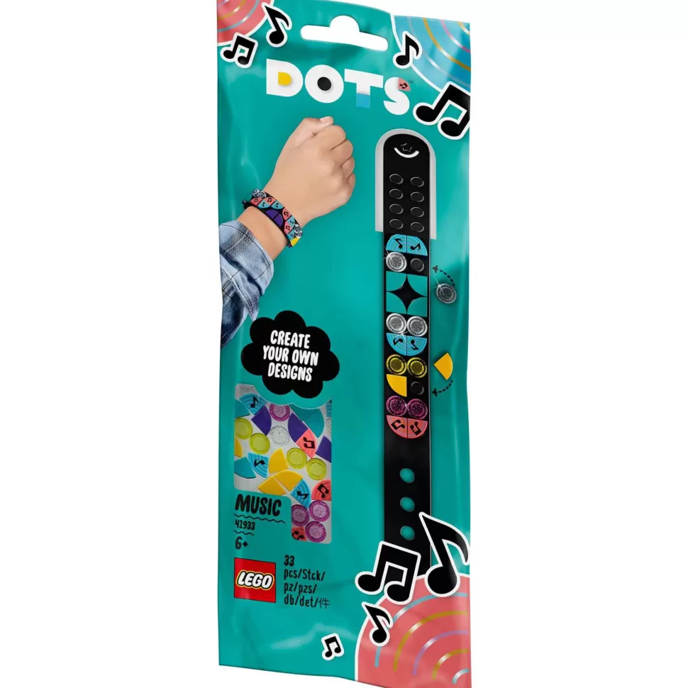 * Juegos De Construcción^Kit De Pulsera Y Manualidad Dots 41933 Pulsera Notas Musicales 33 Piezas