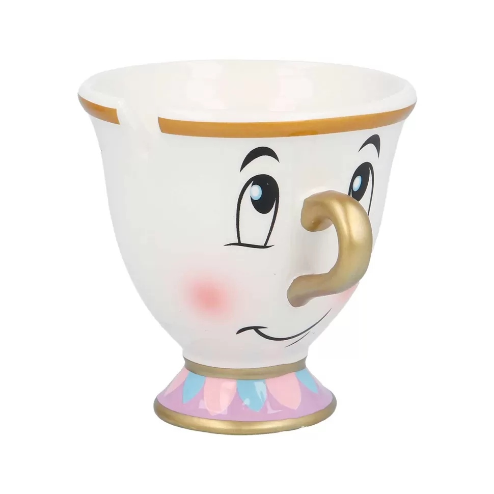 * Vuelta Al Cole^La Bella Y La Bestia Taza Ceramica 3D Chip 190 Ml En Caja Regalo