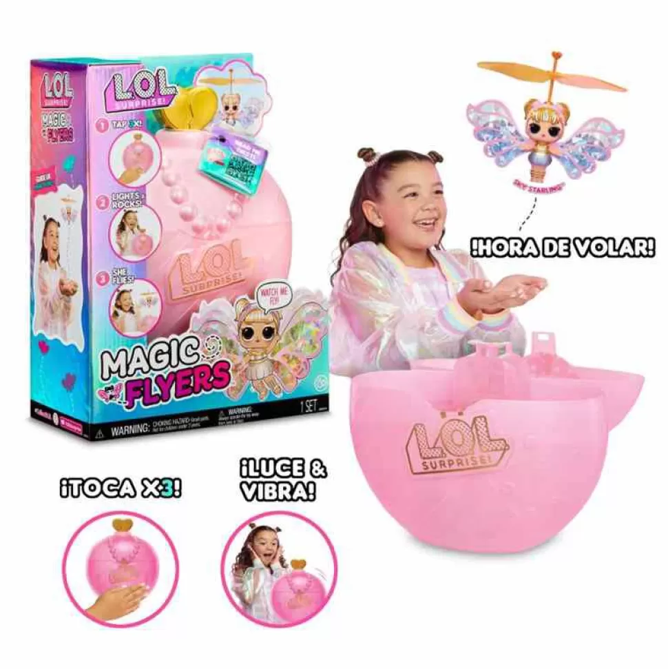 LOL Surprise Muñecas^L.O.L. Surprise Muneca Voladora Magic Wishies - Flutter Star (Alas Rosas)