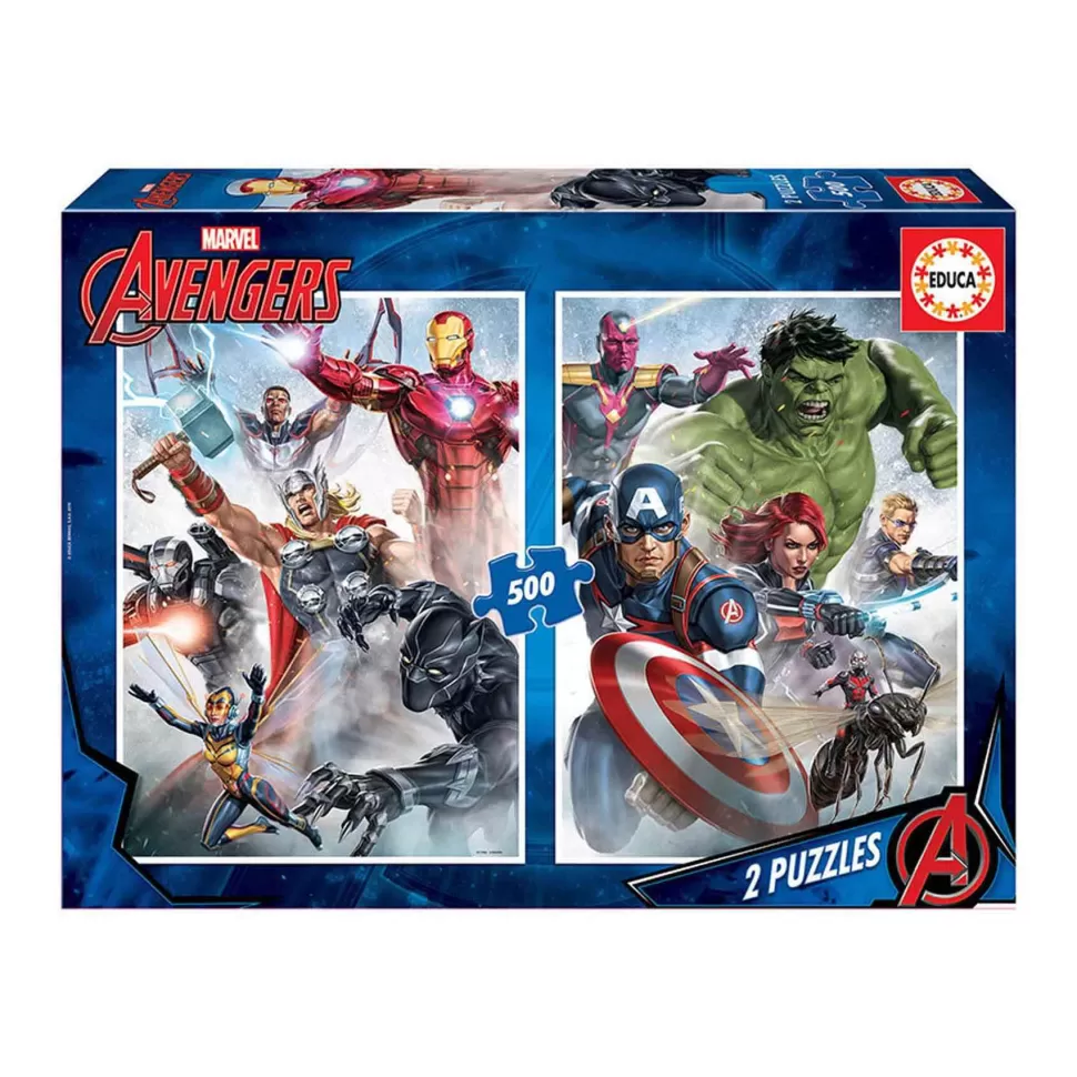 Educa Borras Los Vengadores 2 Puzzles 500 Piezas* Puzzles Y Educativos
