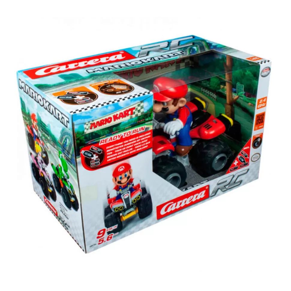 Carrera Vehículos Y Radio Control^Mario Kart Quad Radio Control 1:20 Bateria Y Cargador