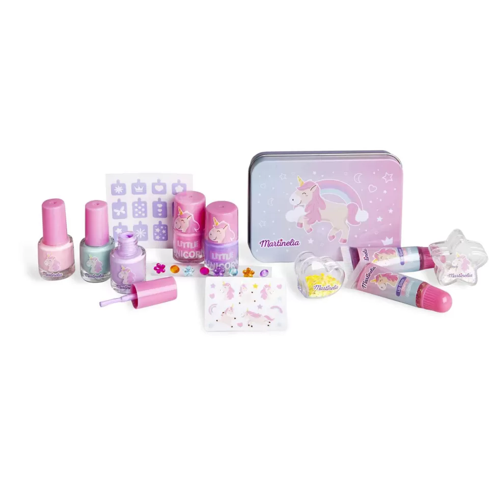 Martinelia Juguetes De Imitación Y Hogar^ Little Unicorn Set De Unas Y Labios