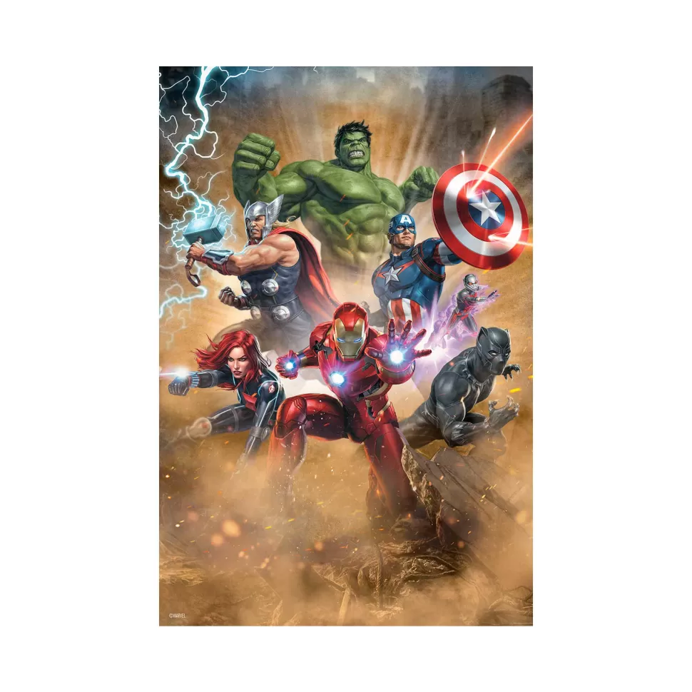 Avengers Puzzles Y Educativos^Marvel Puzzle Libro Lenticular Vengadores Original 300 Piezass
