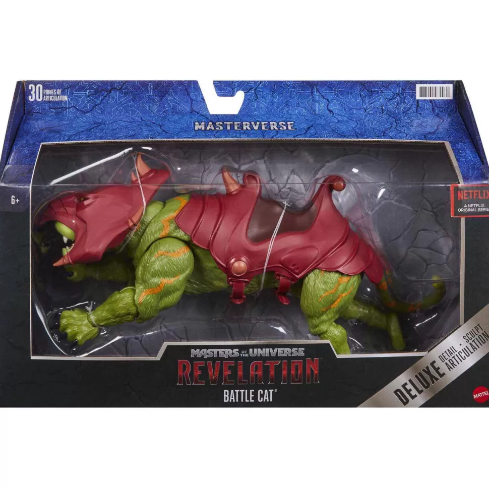 Masters Of The Universe Revelation Masterverse Figura Deluxe Battle Cat* Figuras Y Minimundos