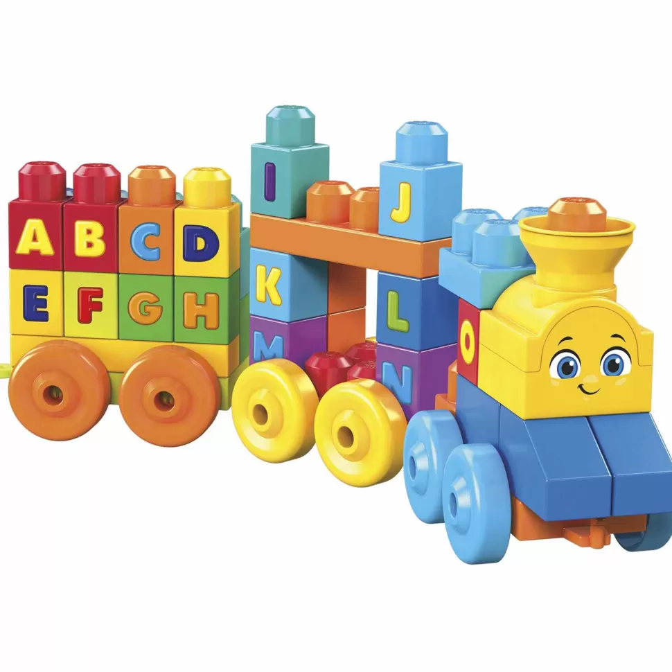 Mega Bloks Juegos De Construcción^ Tren Musical Abc Juguete De Bloques De Construcción