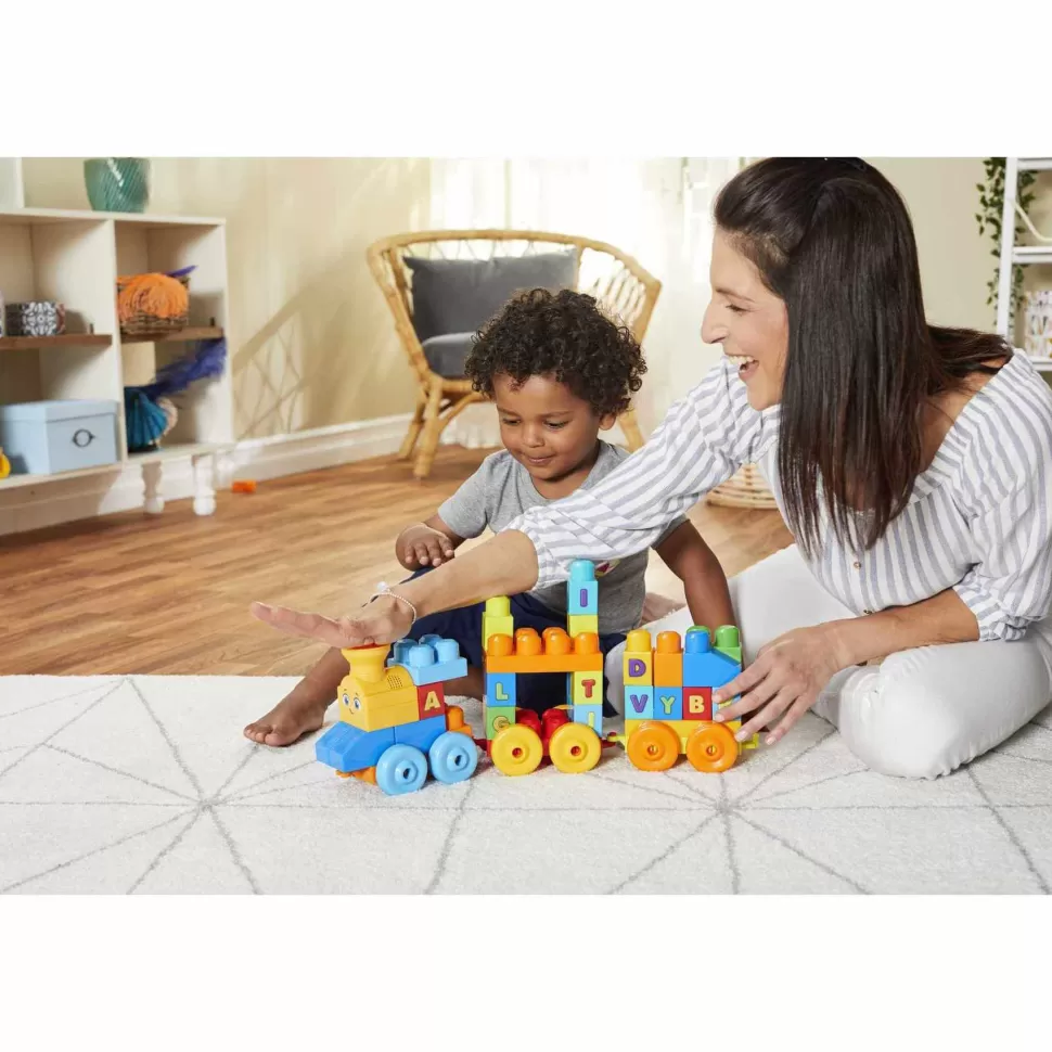 Mega Bloks Juegos De Construcción^ Tren Musical Abc Juguete De Bloques De Construcción