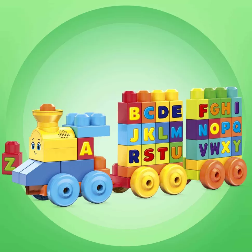 Mega Bloks Juegos De Construcción^ Tren Musical Abc Juguete De Bloques De Construcción