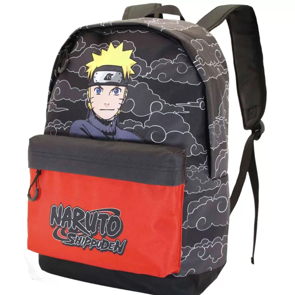 Naruto Vuelta Al Cole^Mochila Hs Fan Clouds Adaptable A Carro 41 Cm