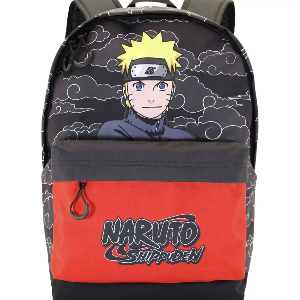 Naruto Vuelta Al Cole^Mochila Hs Fan Clouds Adaptable A Carro 41 Cm