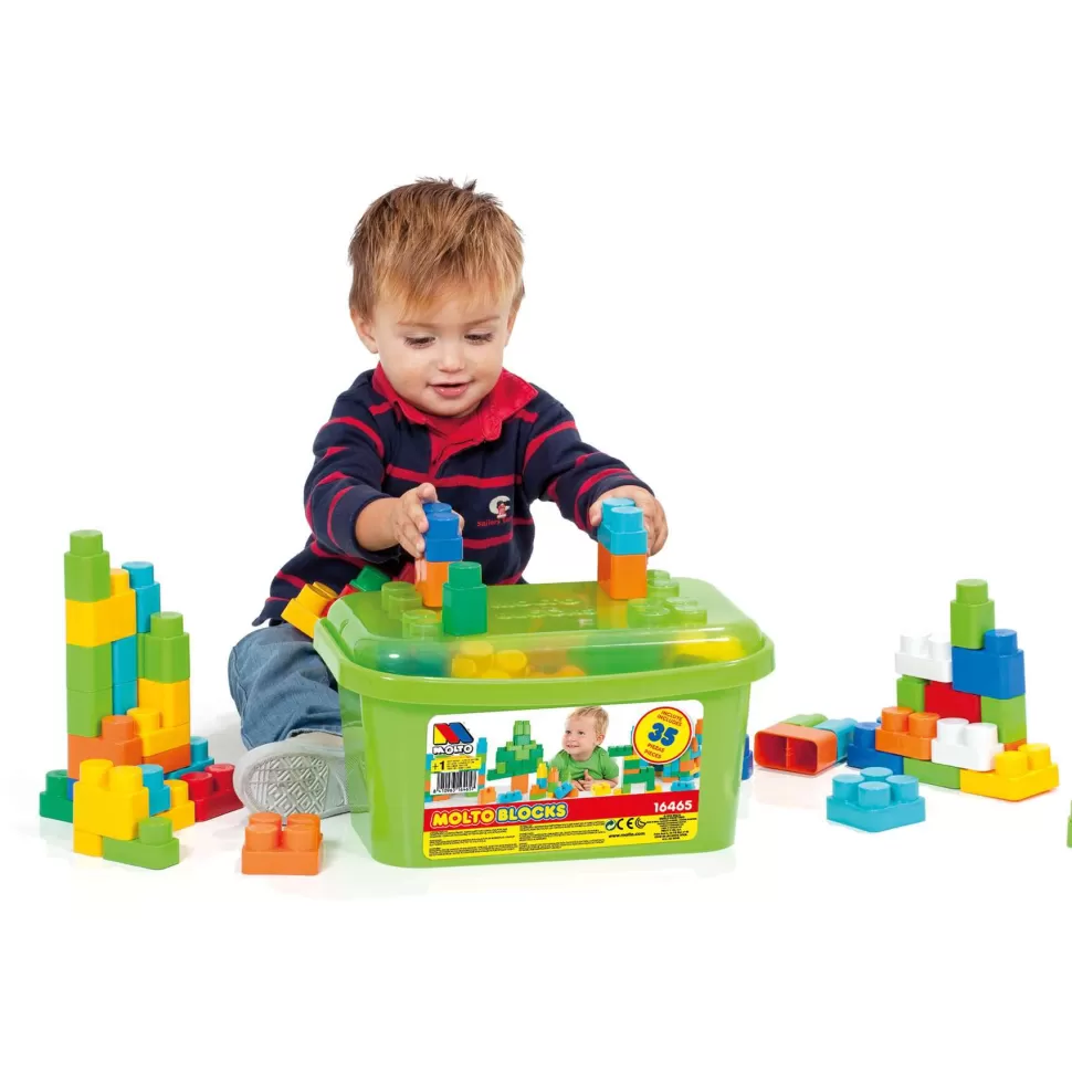 Molto Primera Infancia^ Cubeta Bloques 35 Piezas | Juguete Infantil