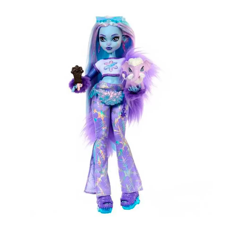 Monster High Muñecas^ Abbey Bominable Muneca Articulada Con Mascota Y Accesorios De Moda