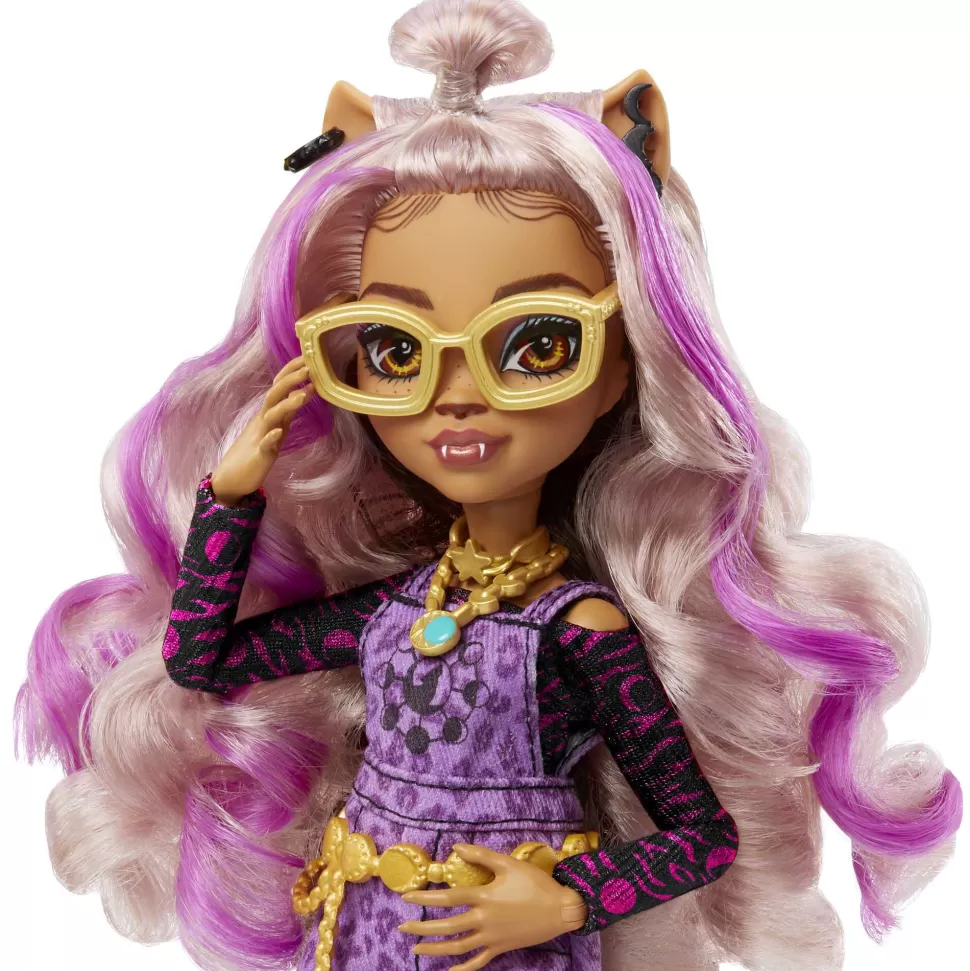 Monster High Muñecas^ Clawdeen Wolf Muneca Articulada Con Mascota Y Accesorios De Moda