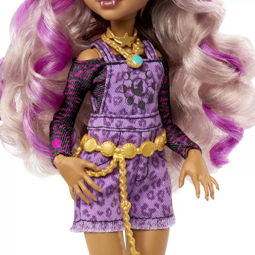 Monster High Muñecas^ Clawdeen Wolf Muneca Articulada Con Mascota Y Accesorios De Moda
