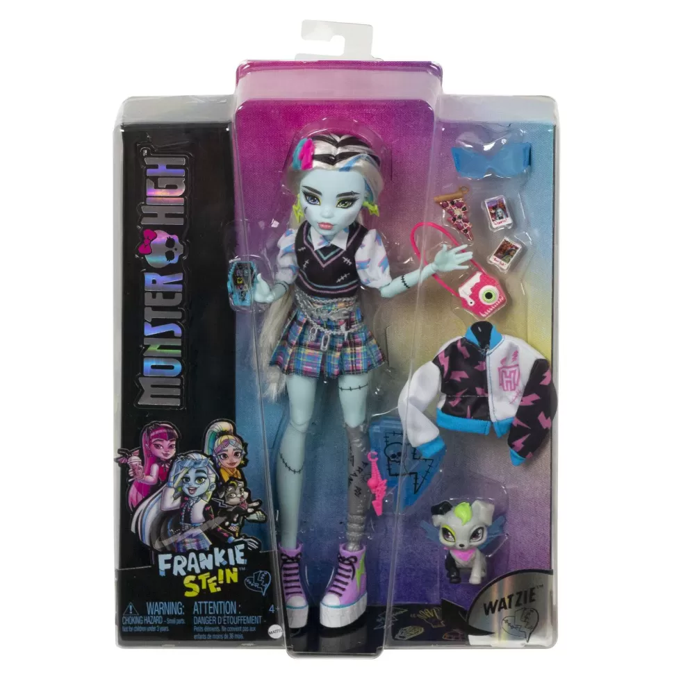 Monster High Muñecas^ Frankie Stein Muneca Con Accesorios 4 Anos